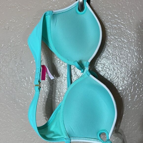 Victoria’s Secret 32C sequin color keyhole halter bombshell push up bikini top - Picture 5 of 5